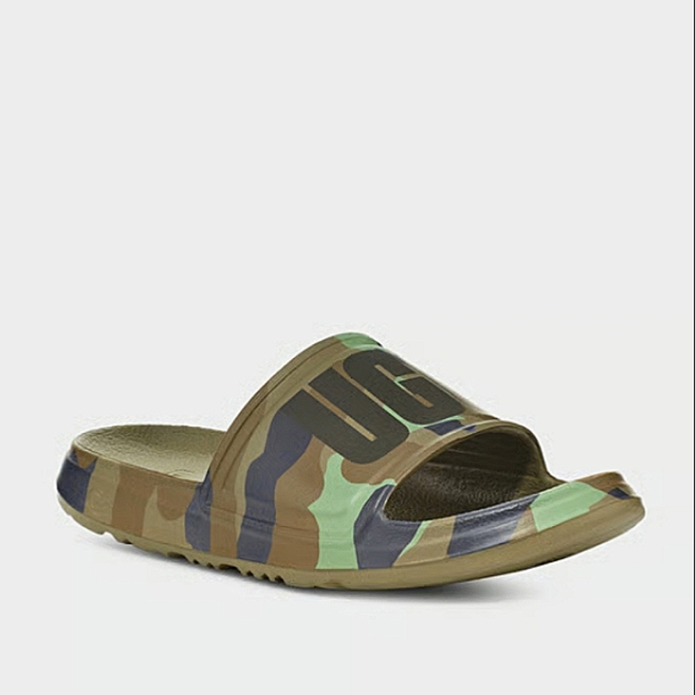 New w/Box UGG Wilcox Men's Camo Logo Slides Size 14
